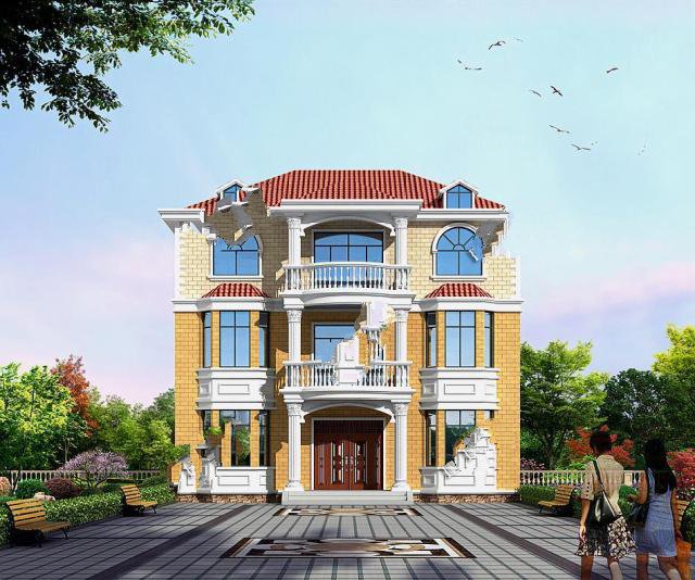 農(nóng)村建房都喜歡頂層帶個露臺，這樣看起來整體缺一個口子，大部分人都會選擇這樣的戶型!