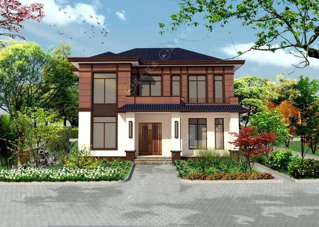 現(xiàn)代風(fēng)格的自建房，也是新農(nóng)村建設(shè)的一大特色，外觀簡(jiǎn)約自然又漂亮，如果你想建一棟很特別的住宅，選擇這款戶型準(zhǔn)不會(huì)出錯(cuò)。