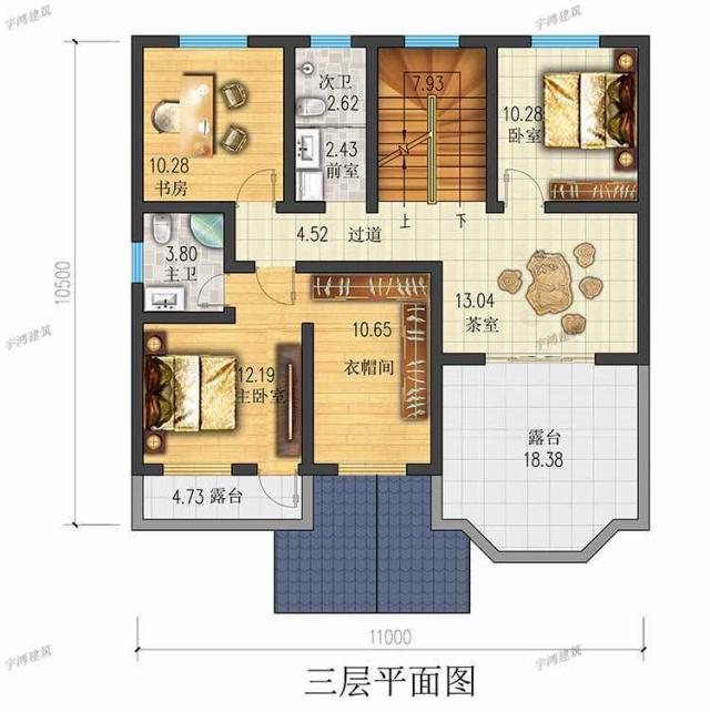 在這里小編給大家推薦3套三層別墅設(shè)計(jì)圖及效果圖，好看又簡(jiǎn)單的三層樓房，造價(jià)不超過(guò)35萬(wàn),現(xiàn)在改來(lái)得及！