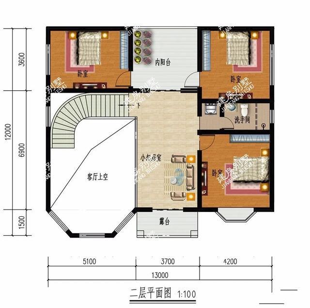 　兩個(gè)客廳是兩層的別墅，空無一人。它們是簡單的歐洲風(fēng)格，美麗的外國風(fēng)格。