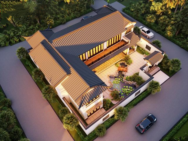 宅基地21x28米四合院設(shè)計(jì)，室內(nèi)布局超贊