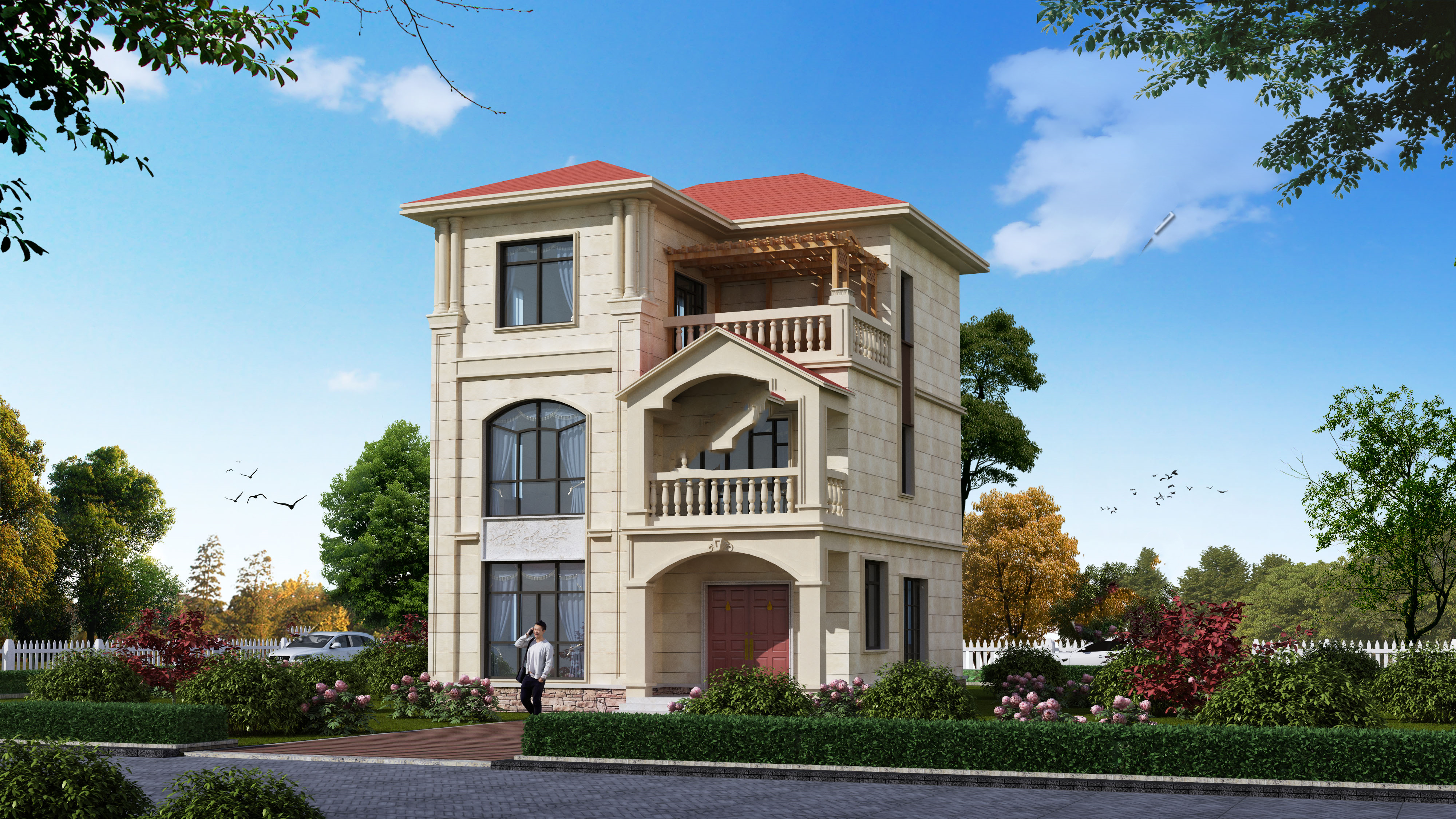8*9m小戶型自建別墅,超實用的三層自建別墅