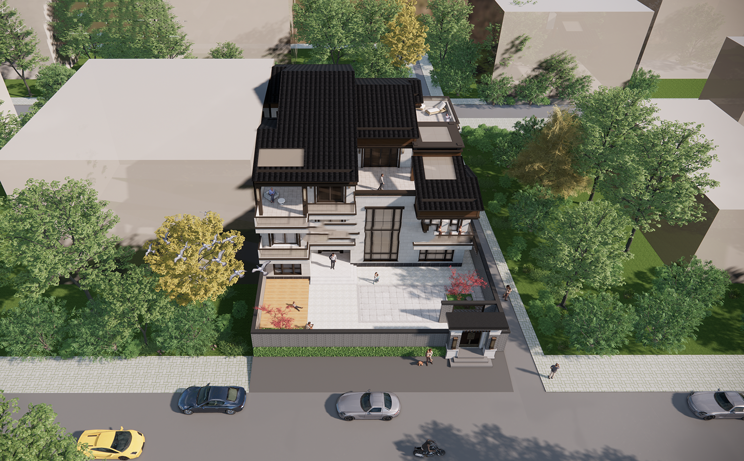 兩層半自建房設(shè)計(jì)圖，千平豪宅別墅自建房設(shè)計(jì)圖紙